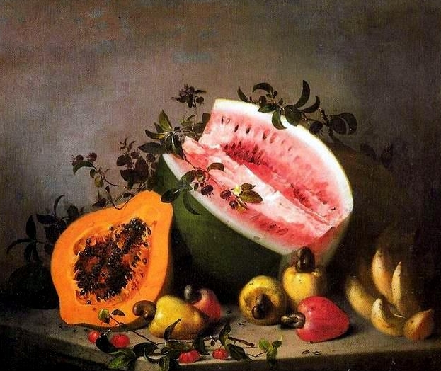 Papaya and watermelon